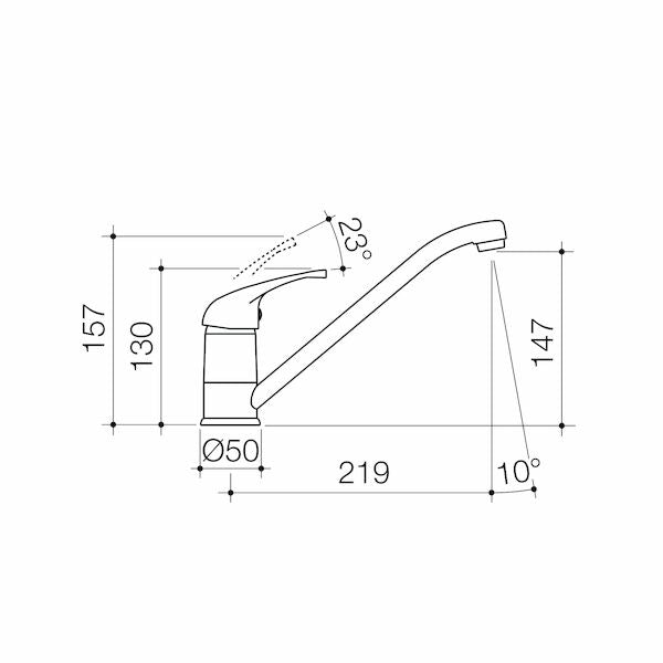 Stylus Venecia Sink Mixer - Lead Free