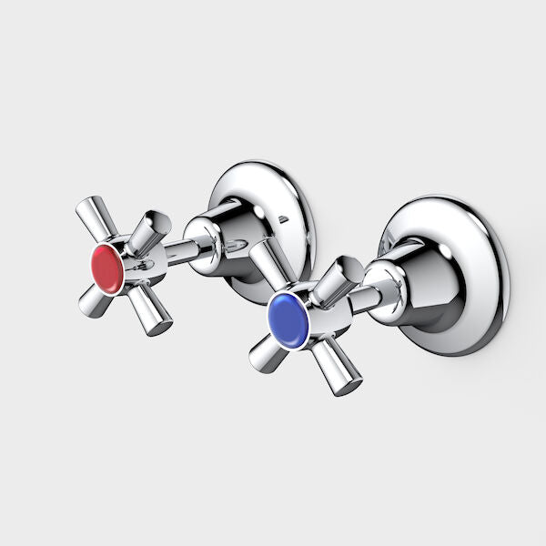 Caroma Caravelle Classic Cross Wall Tap Set