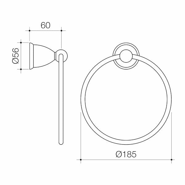 Stylus Venecia Towel Ring