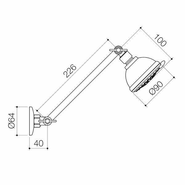 Stylus Venecia Multifunction Adjustable Wall Shower