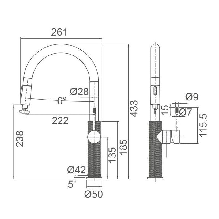 TIARA Sink Mixer (WT 7566)