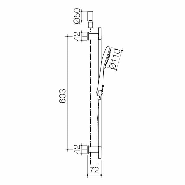 Dorf Enigma Multifunction Rail Shower