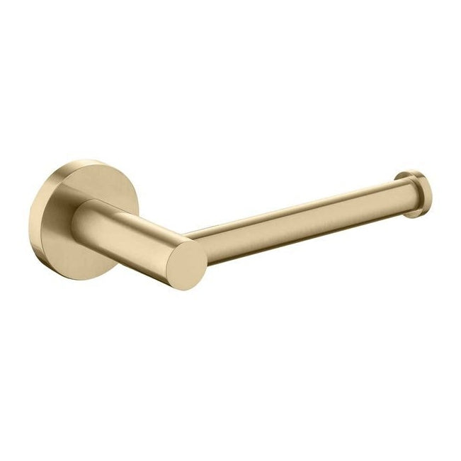JESS Straight Toilet Roll Holder - Brushed Brass