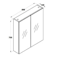 600mm Mirror Cabinet (MIRO 60)