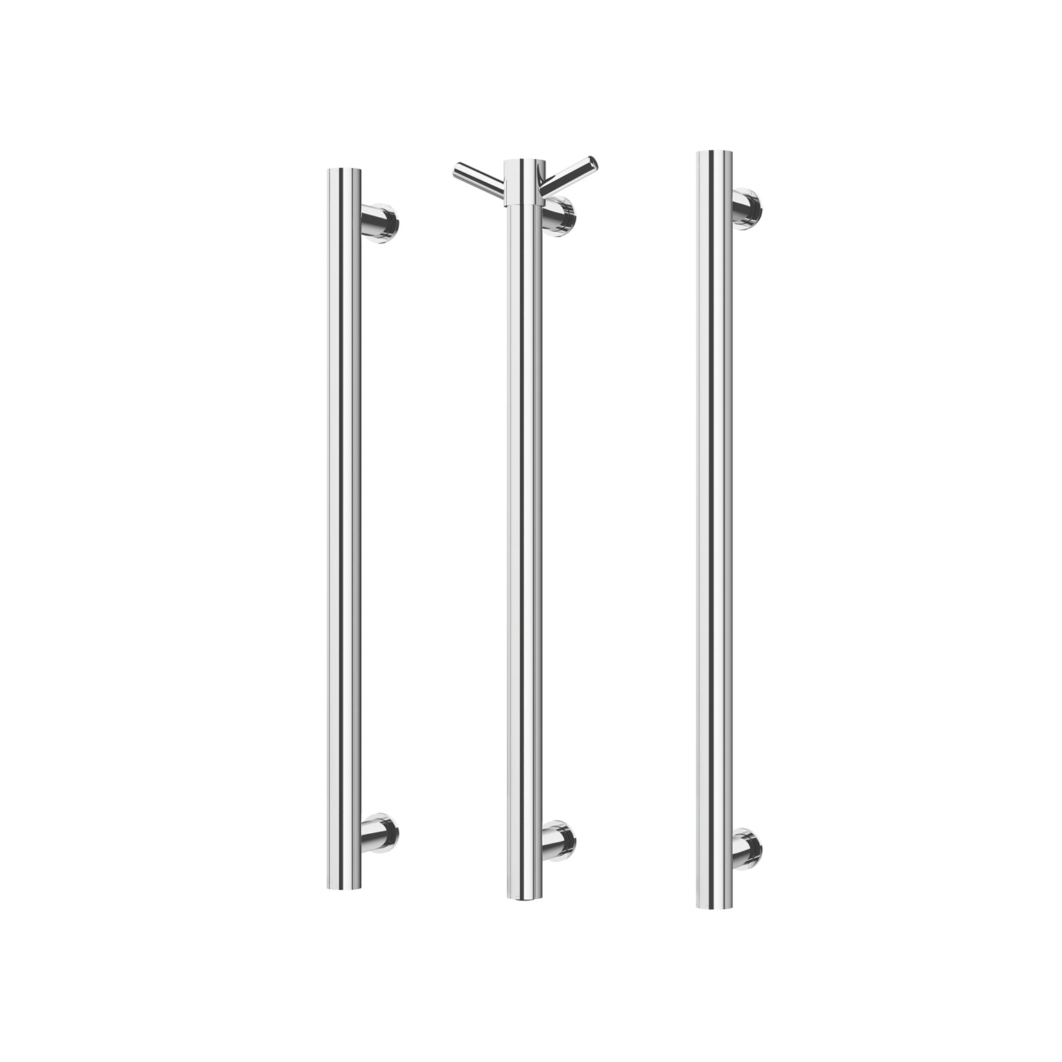 Phoenix Phoenix Heated Triple Towel Rail Round 600mm