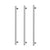 Phoenix Phoenix Heated Triple Towel Rail Round 800mm