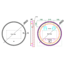 600/800mm ECLIPSE Round LED Mirror