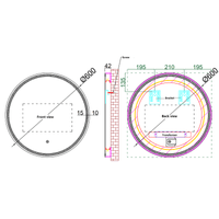 600/800mm ECLIPSE Round LED Mirror