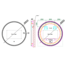 600/800mm ECLIPSE Round LED Mirror