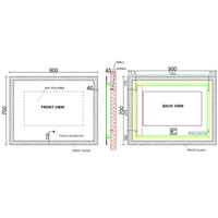 900/1200/1500mm LUNA LED Mirror