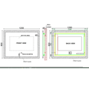 900/1200/1500mm LUNA LED Mirror