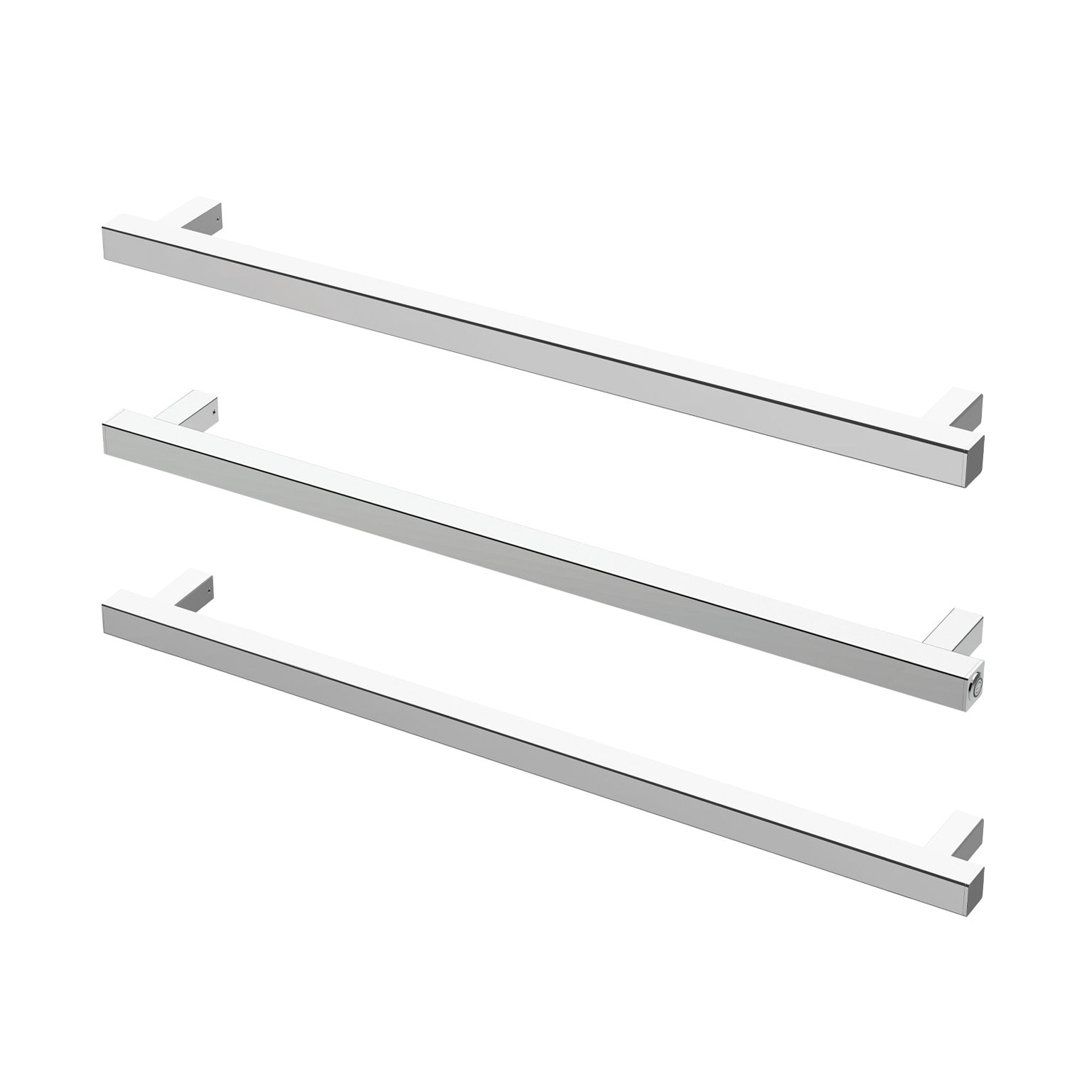 Phoenix Phoenix Heated Triple Towel Rail Square 800mm