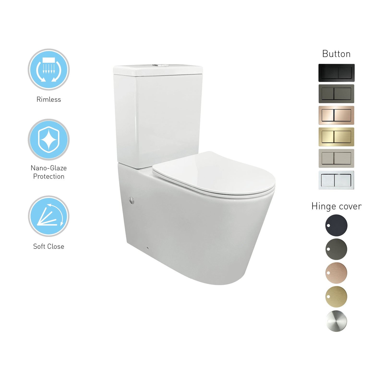 JESS-II Toilet Suite - Blue Bathware 