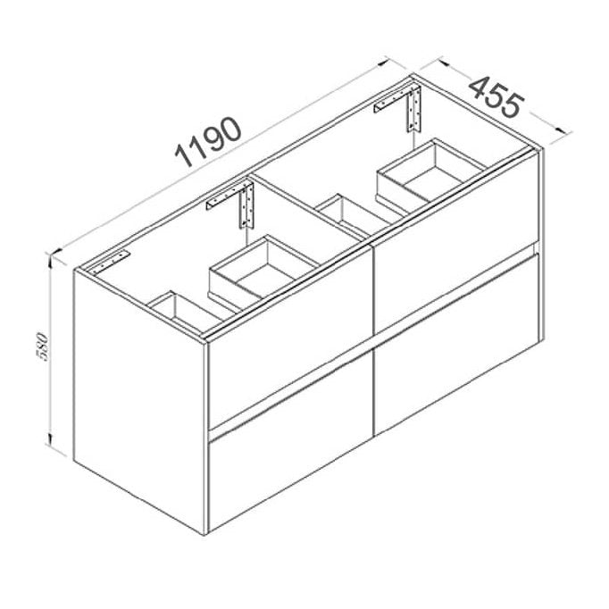 NUTRO Wall Hung Vanity