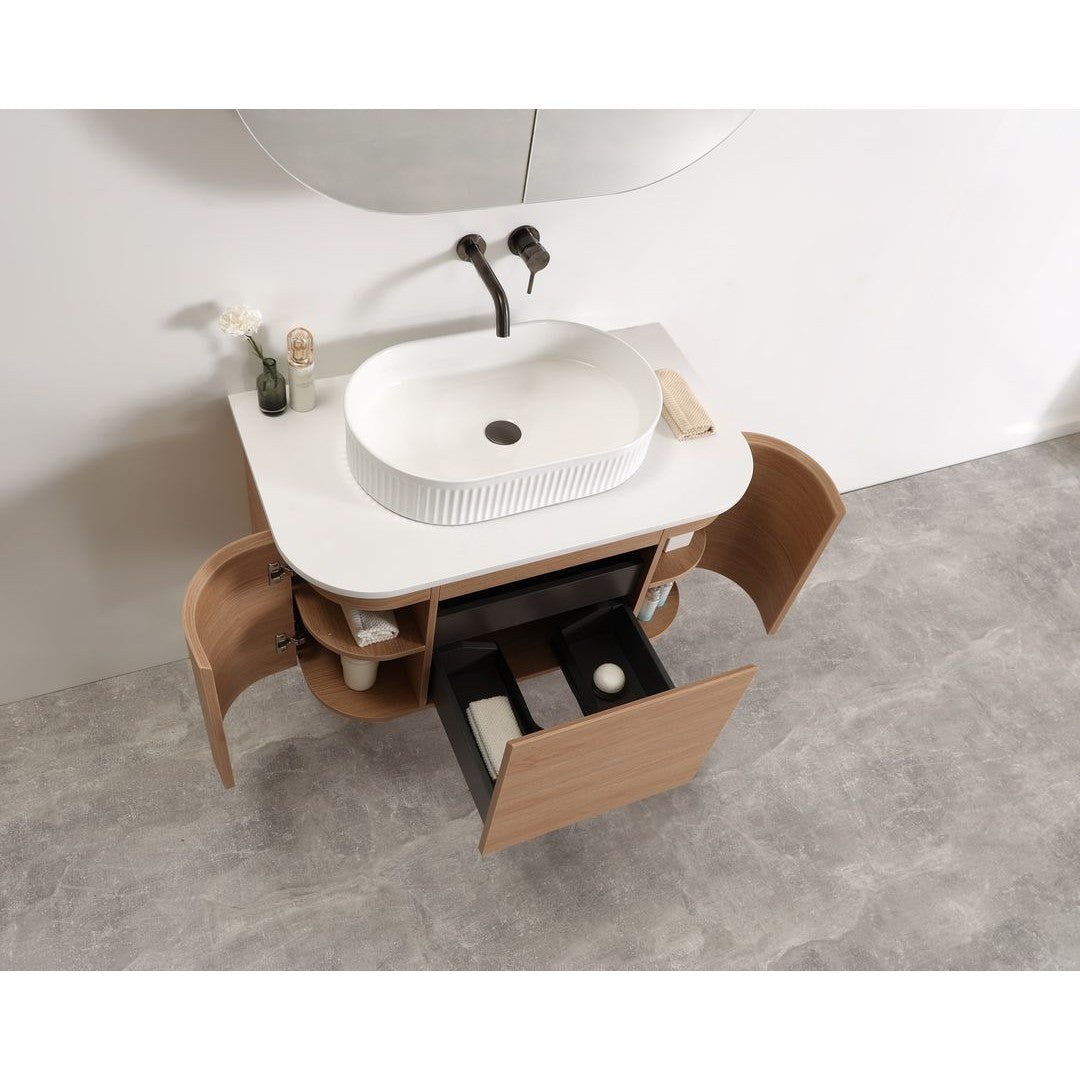 MILAN Wall Hung Vanity - Blue Bathware 