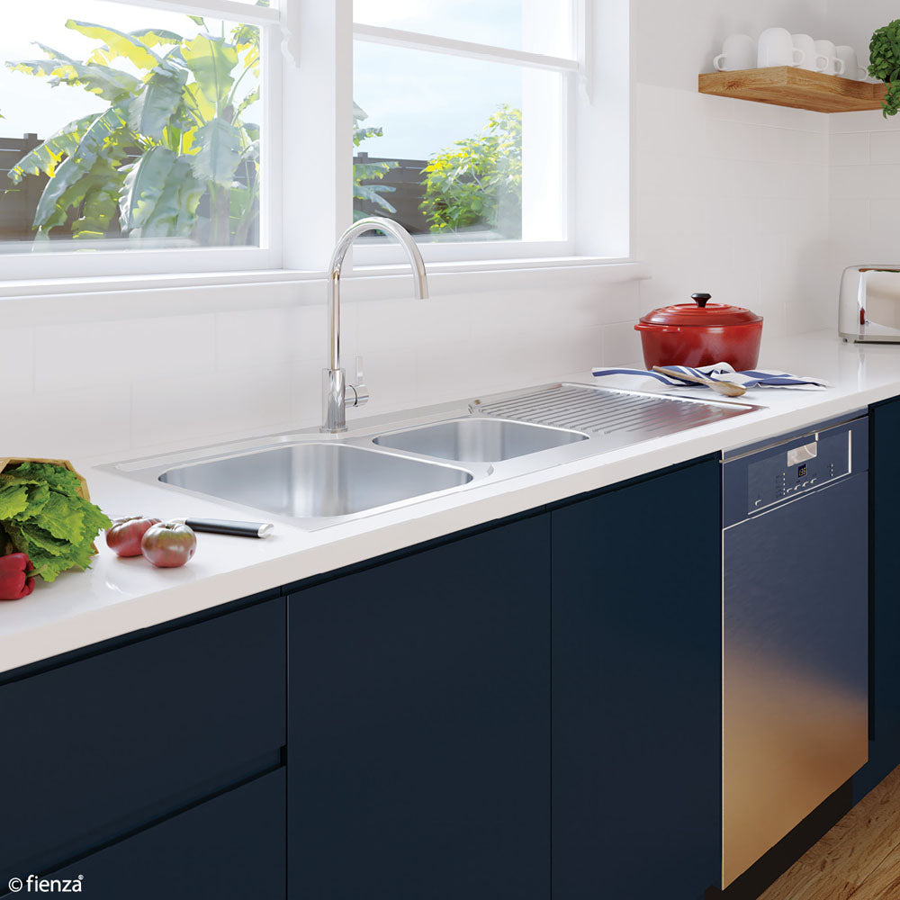 Tiva 1080 1.75 Kitchen Sink with Drainer, Right Bowl
