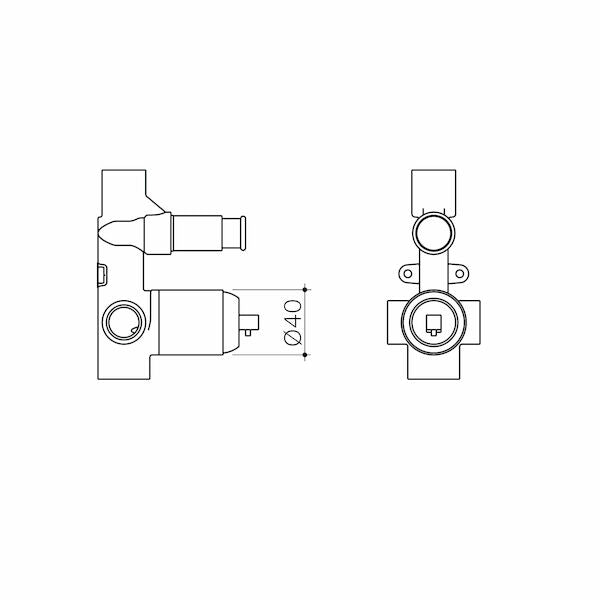 Caroma Luna® Bath/Shower Mixer with Diverter Body Kit