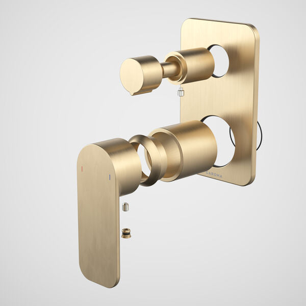 Caroma Luna® II EasySwitch Bath/Shower Mixer with Diverter - Trim Kit (In Wall Body not included)
