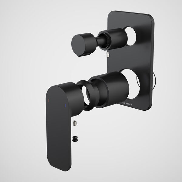 Caroma Luna® II EasySwitch Bath/Shower Mixer with Diverter - Trim Kit (In Wall Body not included)