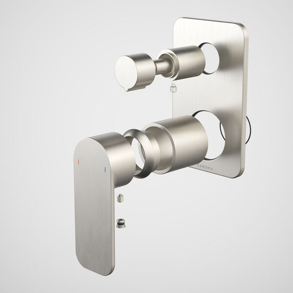 Caroma Luna® II EasySwitch Bath/Shower Mixer with Diverter - Trim Kit (In Wall Body not included)
