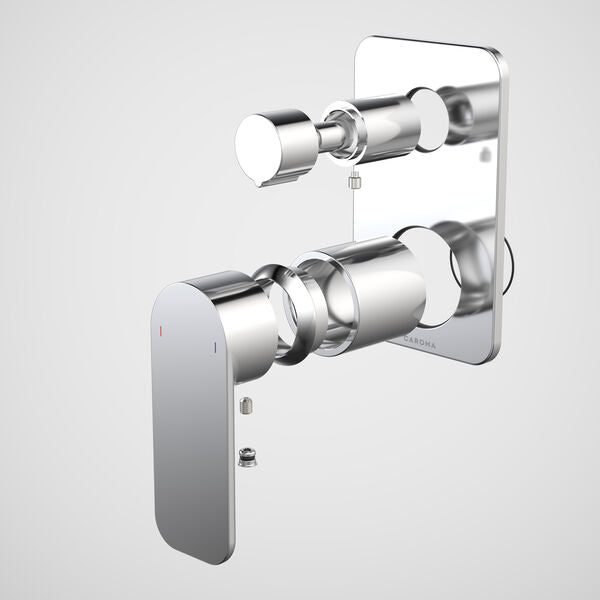 Caroma Luna® II EasySwitch Bath/Shower Mixer with Diverter - Trim Kit (In Wall Body not included)