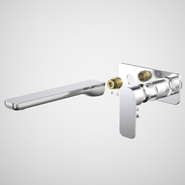 Caroma Luna® II EasySwitch Wall Basin/Bath Mixer 220mm - Trim Kit (In Wall Body not included)