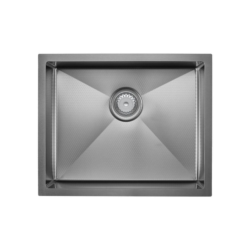 Hana Anti-Scratch 40L Single Kitchen Sink Kit, PVD Gun Metal