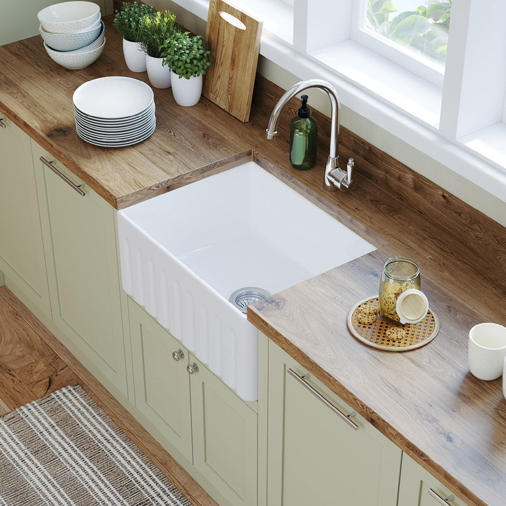 Olivia Single Butler Sink, Small