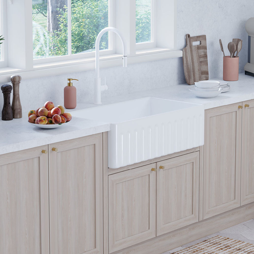 Olivia Single Butler Sink, Large