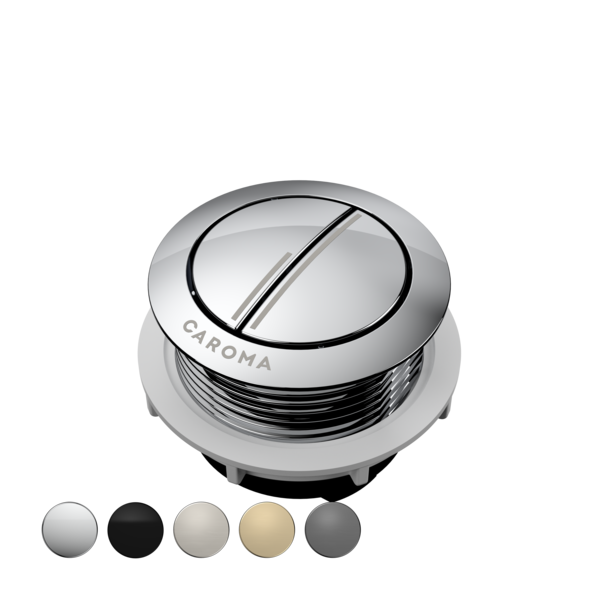 Caroma Bezel/Button Round Metal