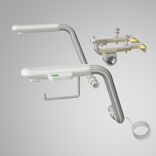 Caroma Caravelle Easy Height Armrests  Left Hand Nurse Call
