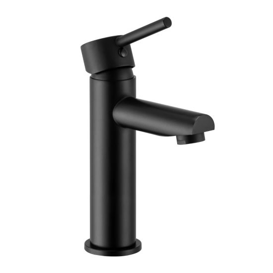 LUCID PIN Series Round Black Basin Mixer(Tall Vesion)