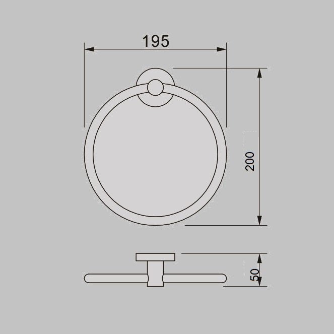 JESS Towel Ring - Blue Bathware 