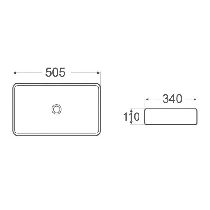 DIOR-II Above Counter Basin (WB 6035)