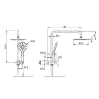 MONDO Compact Twin Shower Set (TP 2109)