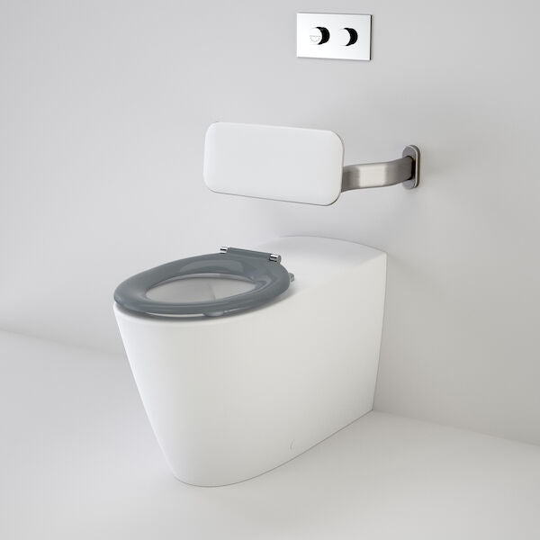 Caroma Care 800® Cleanflush® Invisi Series II® Wall Faced Suite with Backrest and Single Flap Seat (with GermGard® Protection)