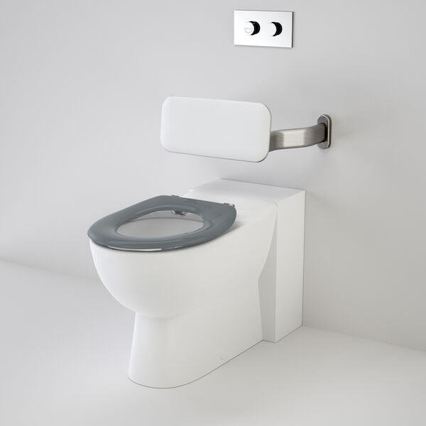 Caroma Leda Care Invisi Series II® Wall Faced Suite with Backrest and Single Flap Seat