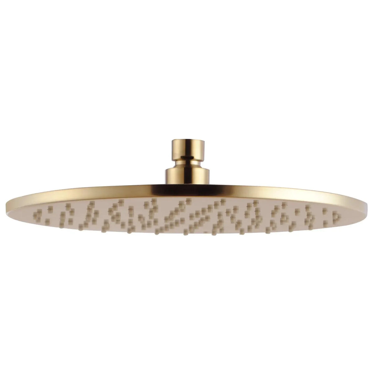 Norico Pentro 250mm Brushed Gold Solid Brass Round Rainfall Shower Head