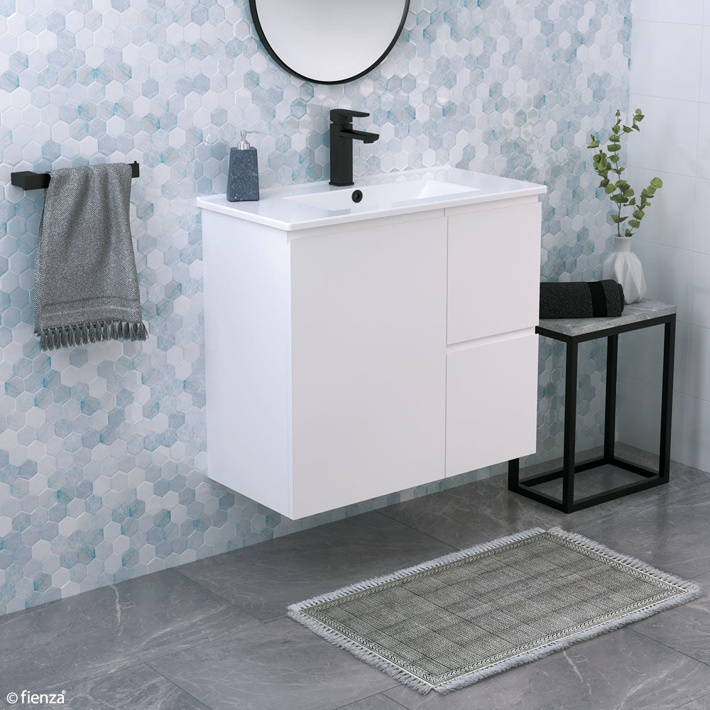Siska Slim 900 Wall-Hung Vanity, Left Drawers