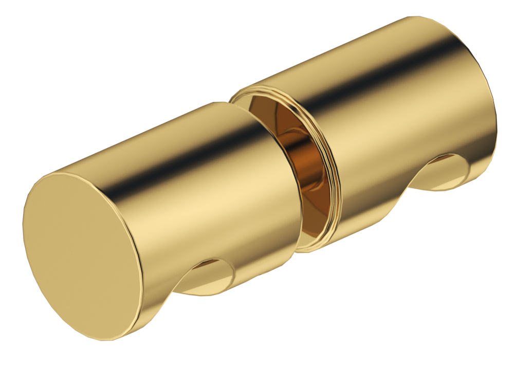 Bella Vista Shower Screen Handle - Round - Shiny Gold