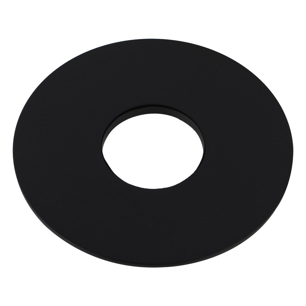 80mm Black Round Cover Plate For Wall Mixer / Diverter Bottom Part / Wall Spout