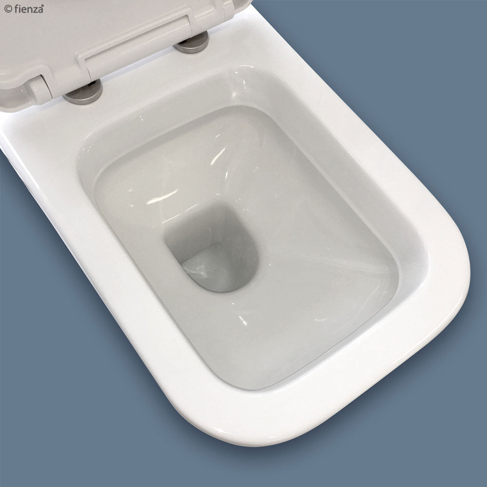 Fienza RAK Caroline Wall-Faced Toilet Suite, Gloss White