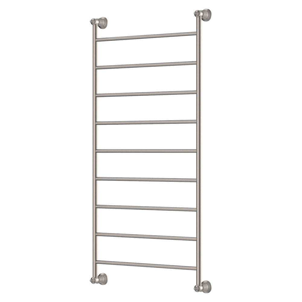 Fienza Lillian Heated Towel Rail, 600 x 1200mm - Brushed Nickel