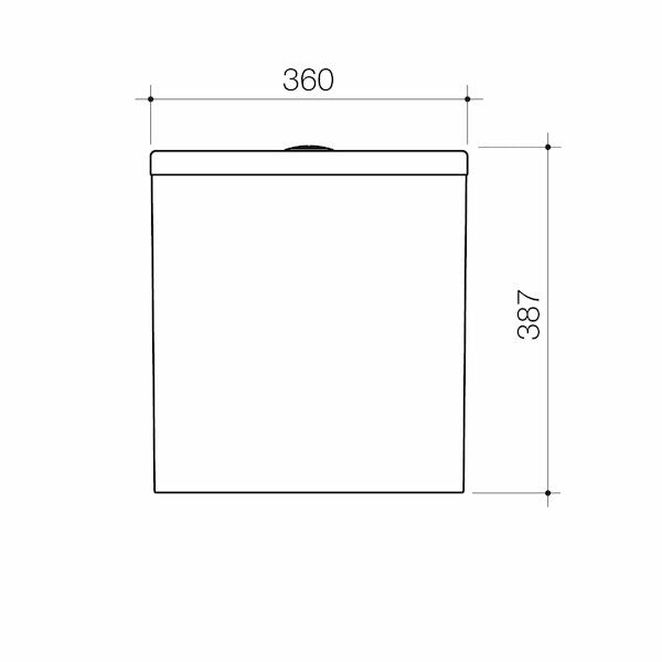 Caroma Urbane® II Close Coupled Back Entry Cistern