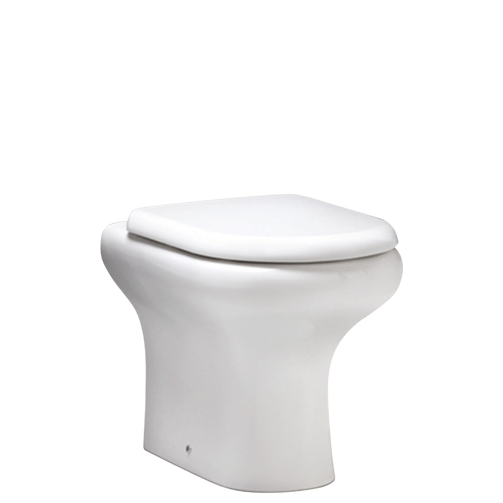 Fienza RAK Compact Wall-Faced Toilet Suite, Gloss White