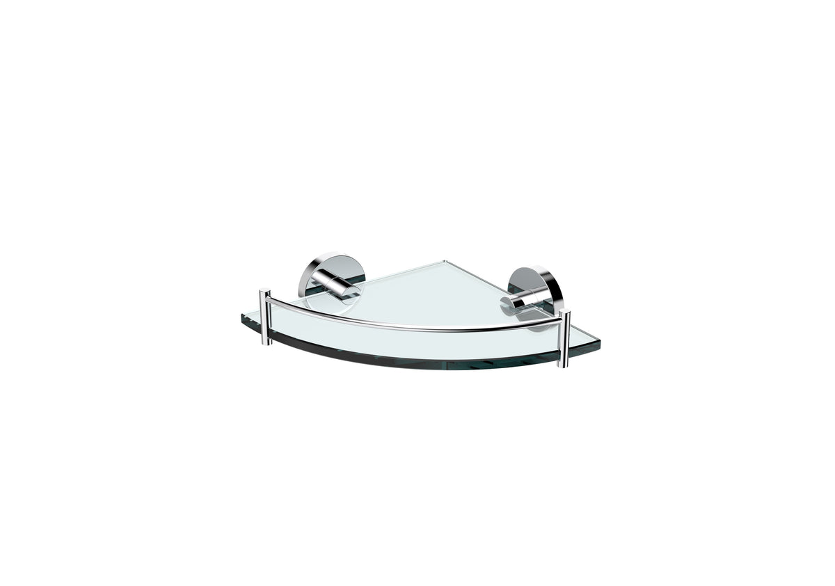 Michelle Glass Corner Shelf, 200mm