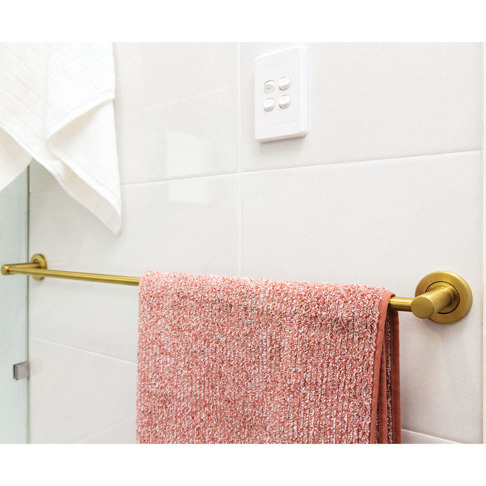 Fienza Kaya Single Towel Rail, 900mm - Urban Brass
