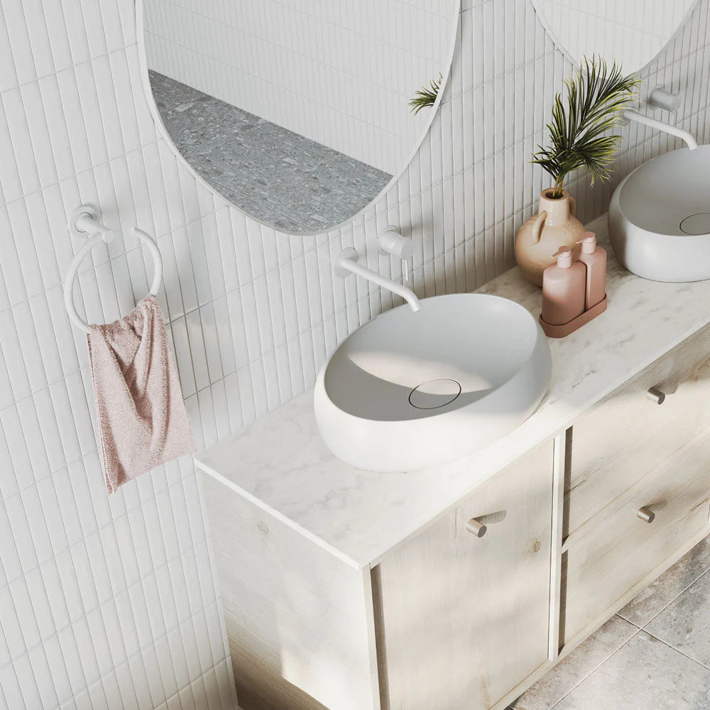 Fienza Kaya Bathroom 9 Piece Package – Matte White
