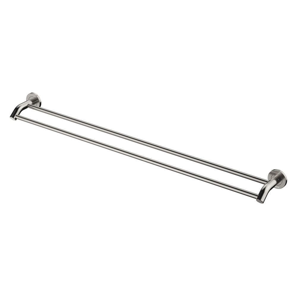 Fienza Kaya Double Towel Rail, 900mm - Brushed Nickel