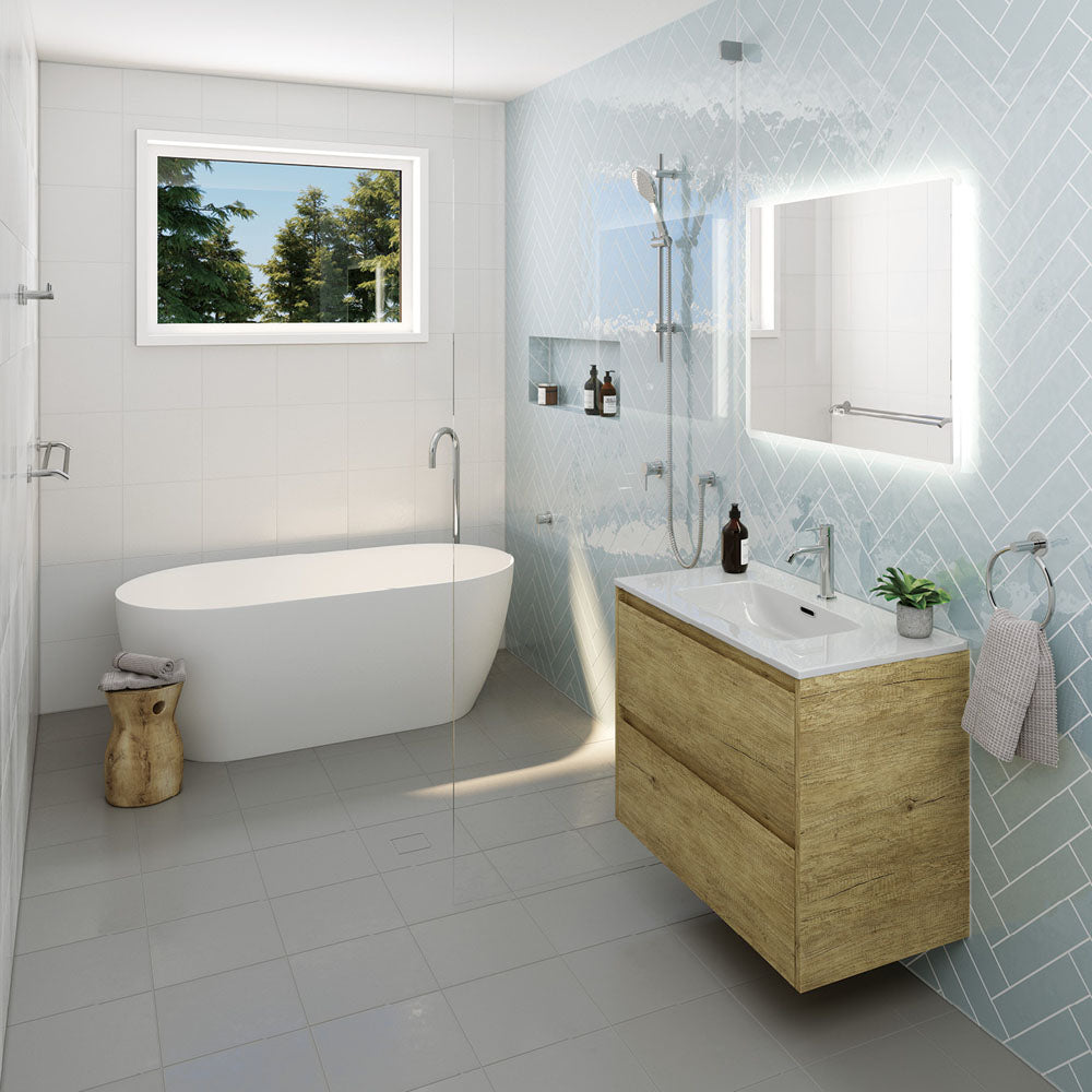 Kaya Double Towel Rail, 900mm, Chrome